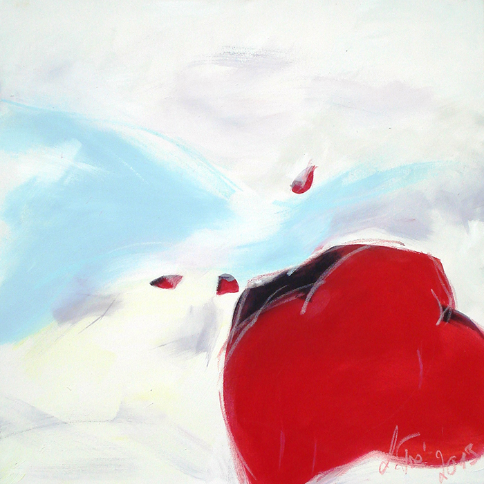 abstrakte Malerei Herzblut - kaufen bei ArtLara