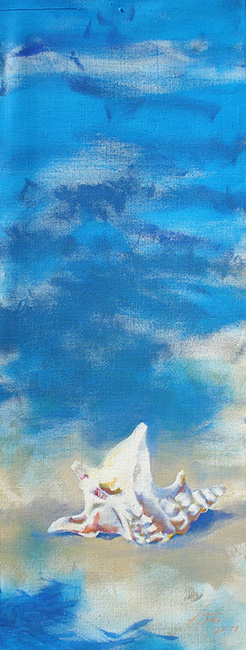 zeitgenössische Tiermalerei Seeschnecke - ArtLara