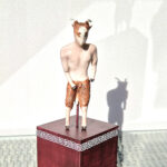 Porzellan-skulptur Satyr mit Mäander - ArtLara